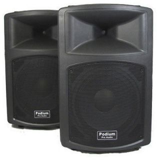 Newly listed New Powered DJ PA Active 12 Inch Speaker Pair PP1203A