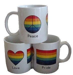 peace love pride mug wholesale lot case pack of 24