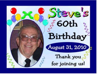 15 60th birthday photo magnets personalized favors time left $
