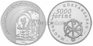 Hungary 5000 Forint, 2004, Ancient Christian Necropolis at Pecs