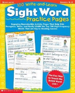 100 Write and Learn Sight Word Practice Pages Engaging Reproducible 