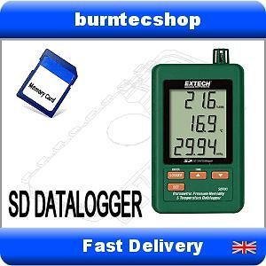 Extech Barometric Pressure, Humidity & Temperature Datalogger SD Card 