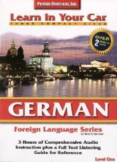 Learn in Your Car German Level One by Henry N. Raymond 2005, CD 