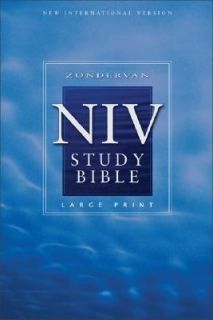 NIV Study Bible by Zondervan Publishing Staff 2002, Hardcover, Large 
