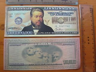 Novelty $1,000,000,000 banknote One Billion American dollars bill bank 