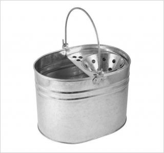 Heavy Duty Metal Mop Bucket Galvanised Strong 13 litre Capacity for 