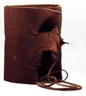 Buffalo Leather Hunter Blank Book of Shadows   Wicca, Pagan, Occult 