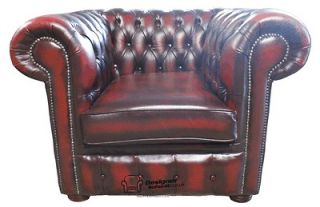 Chesterfield London Armchair Low Back Club Chair Antique Oxblood