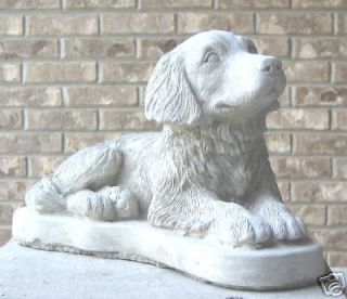concrete golden retriever dog statue monument  25