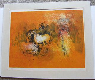 HOI LEBADANG Lithograph print signed HOI, numbered 356/375 two 