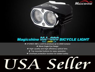 MagicShine MJ880 2000 Lumen LED Bike Light set w 6.6 Ah BAK Battery 