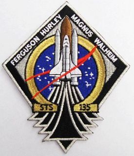 STS 135 Mission Patch NASA Program The Last Space Shuttle Mission 