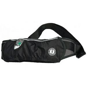mustang inflatable belt pack pfd black carbon 