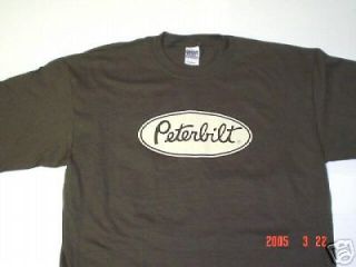 peterbilt tee shirt vintage trucker semi t shirt sz m