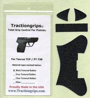 Tractiongrips grip set for Taurus TCP (PT 738, PT 732) rubber pistol 