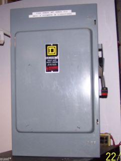 square d 200 amp fused disconnect 4 pole 2 phase