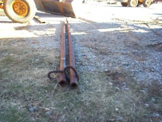 Gin Poles for Winch Truck 9 Long with 7 Stub Size 2 1/2 OD Double 