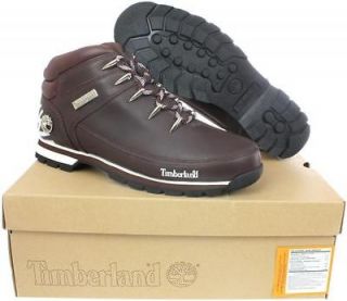 mens 44546 timberland euro sprint brown leather shoe boots