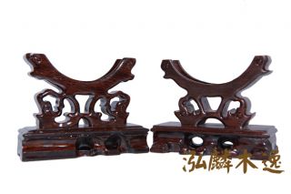 Newly listed 2 good Handcraft Wood Stands for bangle, bracelet Display
