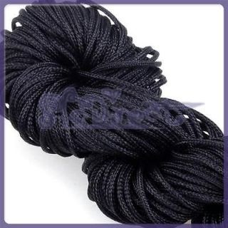 black nylon cord chinese knot cord jewelry cord 27 yard