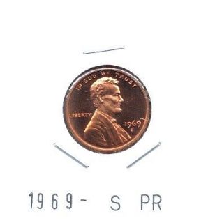 bu 1969 s proof lincoln memorial cent penny time left