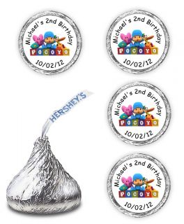 108 POCOYO BIRTHDAY PARTY CANDY KISSES LABELS FAVORS WRAPPERS STICKERS 