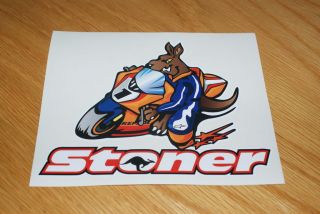 casey stoner kangaroo logo decal sticker from united kingdom time