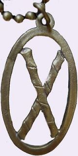 Hill Tribe Silver Bronze Escrima Rattan Sticks Medallion Arnis Kali 