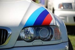 Three Color Stripe Hood Decal BMW Motorsport M3 M5 M6 X5 E30 E36 E46