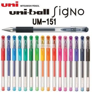 Mitsubishi Uni ball SigNo DX UM 151 0.38mm Gel Pens (ANY 5 PENS)