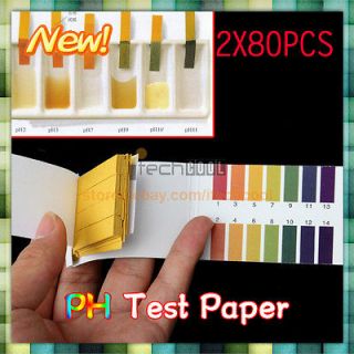160 Full Range Universal pH 1 14 Test Indicator Paper Litmus Strips 
