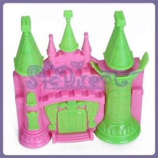 pink green tale enchanted castle toy for barbie doll from