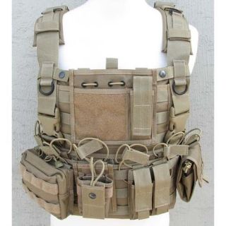 Devgru SO SFG Molle Tactical Wasatch Chest Rig Vest Coyote Brown
