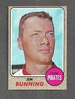 1968 Topps # 215 Jim Bunning   HOF   Pittsburg Pirates   EX/MT