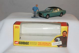 Corgi Whizzwheels #313 Graham Hills Ford Cortina GXL, Blue 