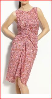 BCBG CORAL REEF COMBO RICA VOILE COTTON DRESS 8 NWT $298 B140A