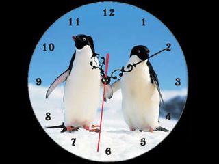 clock 1170 emperor penguins geographic wall clock new from hong