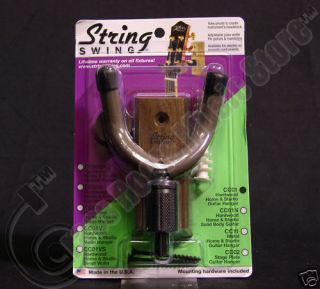 string swing cc01 guitar wall wood hanger black walnut time