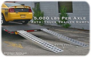 Newly listed 10 5000 lb ALUMINUM TRUCK CAR TRAILER RAMPS PLATE ENDS 