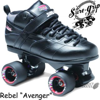 SURE GRIP Rebel Avenger Skates Fugitive Size 3   12UK Leather Roller 