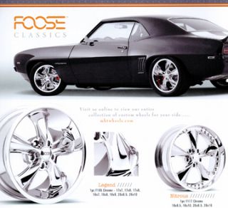 20 FOOSE 20 inch Classic NITROUS LEGEND Hot Rod MUSCLE CAR Rims 