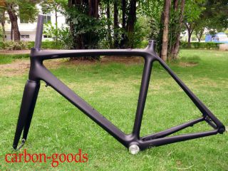Matte Black Full Carbon Road Bike Frame+Fork+Hea​dset 58cm/ super 