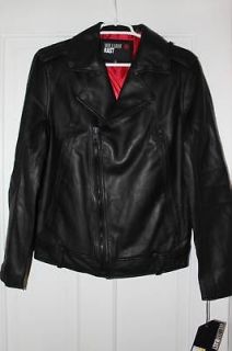 william rast for target men s black leather jacket nwt