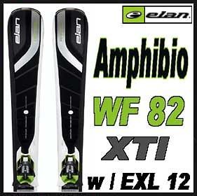 11 12 Elan Amphibio Waveflex 82 XTI Fusion Skis 160cm w/ELX 12.0 NEW