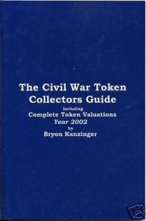 civil war token price guide collectors book  25 50 buy it 