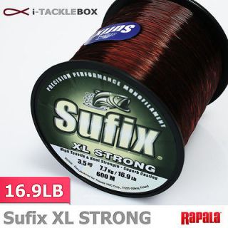 New Rapala Sufix XL STRONG 16.9LB Line 650yd Fishing Lure Hook Bass 