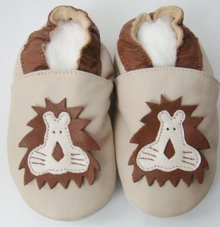 New Soft Leather Baby Slipper Pram Shoes 0 6, 6 12, 12 18 Months King 