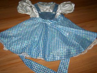 Size Small 4 6 Wizard of Oz Dorothy Costume Dress with Sparkle EUC 