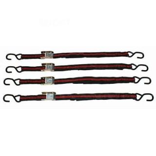 Newly listed 4 Pack Ratchet Tie Down Straps Red Black Quik Release