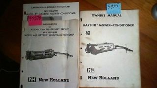 New Holland 461 Haybine Mower Conditioner Owners Operators Manual 67 